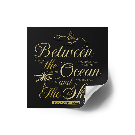'Between the Ocean and The Sky' Sticker – Limited Weekly Drop | Drop Haus