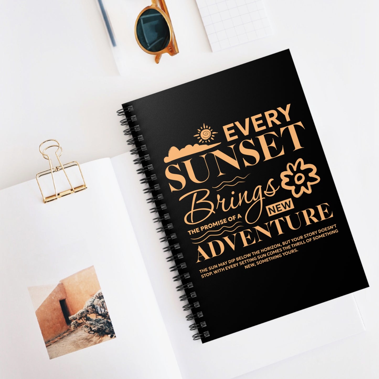 Every Sunset Brings a New Adventure Notebook – Limited Weekly Drop | Drop Haus