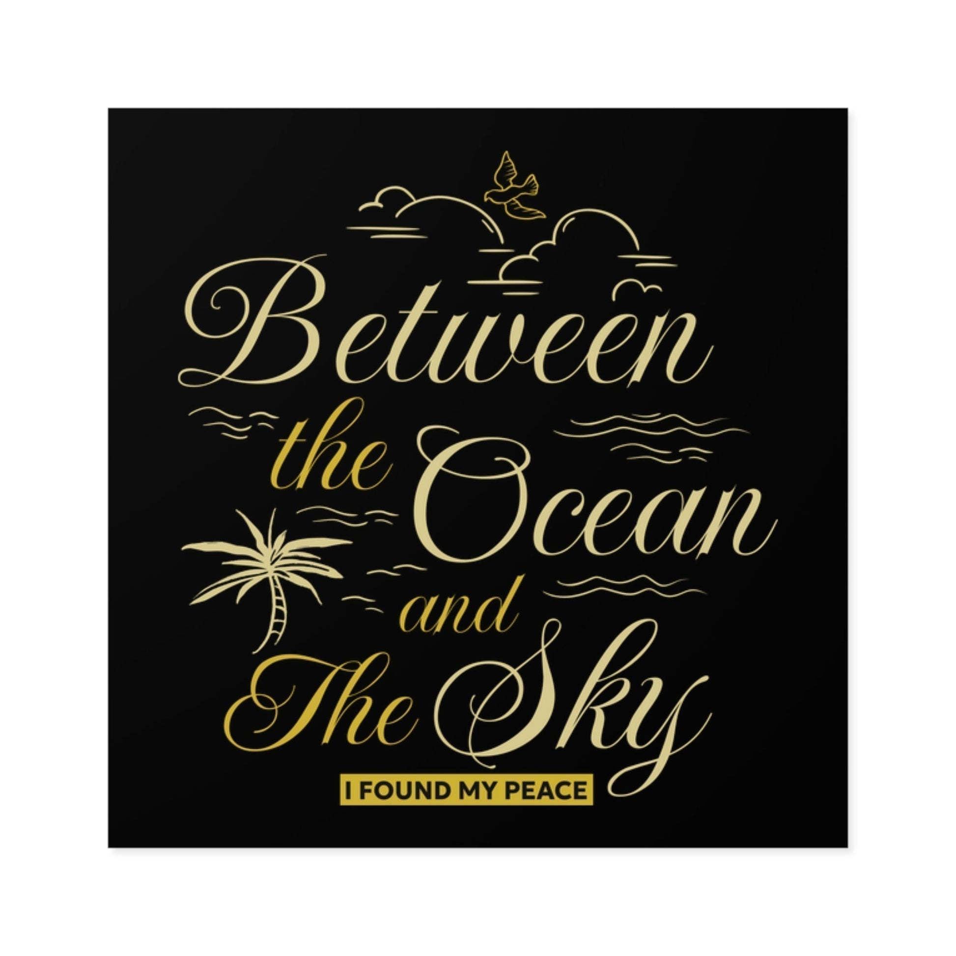 'Between the Ocean and The Sky' Sticker – Limited Weekly Drop | Drop Haus - Drop Haus